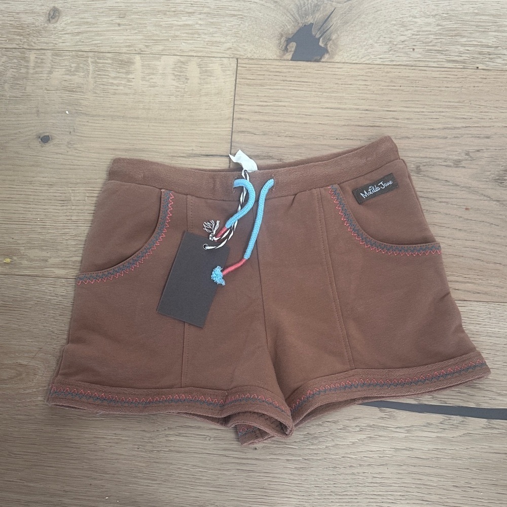 Matilda Jane Brown girls  Shorts 6 NWT